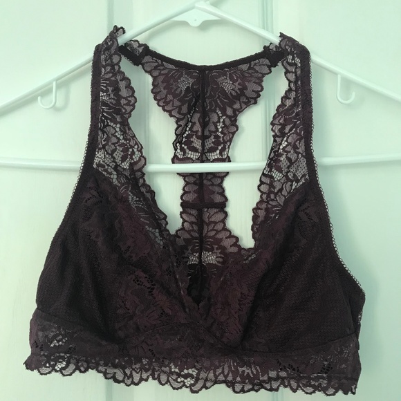 Maidenform Burgundy Lace Racerback Bralette - Picture 3 of 5